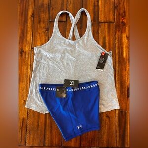 Under Armour Gray Women's Tank Top and Shorts